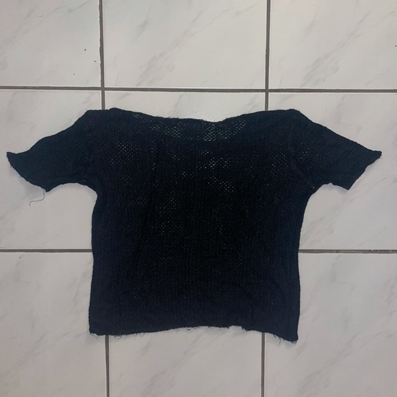Knit crop t-shirt - Picture 3 of 3